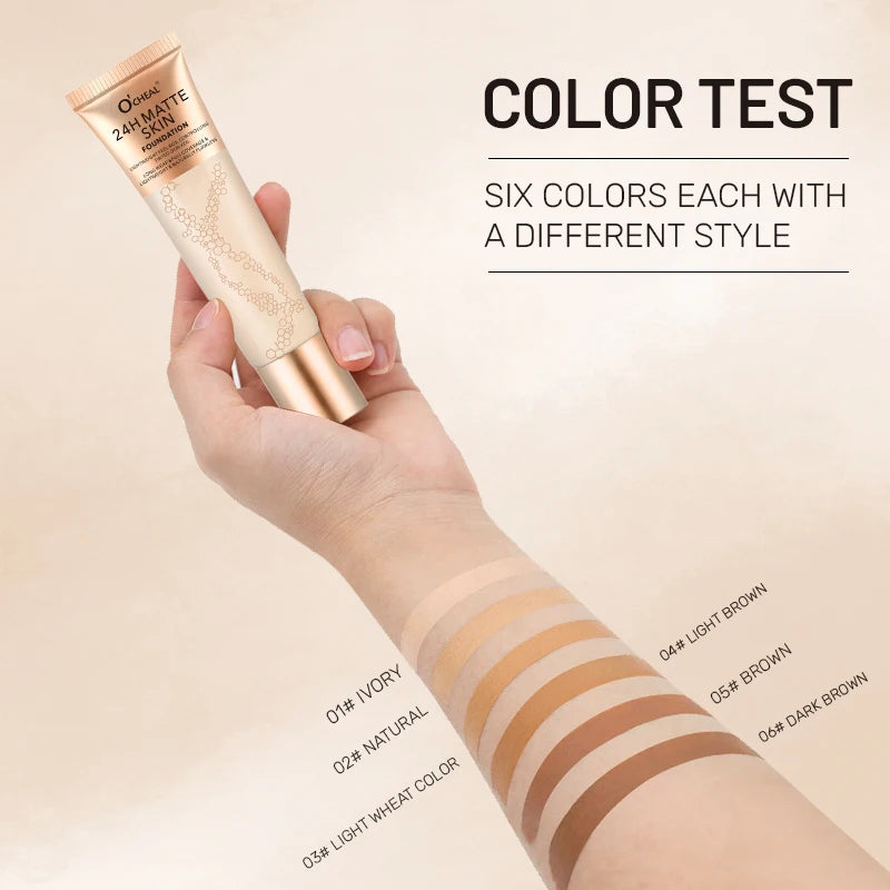 Natural Liquid Foundation Waterproof Sweat Proof Durable Makeup Qme