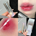 QIBEST Watery Mirror Lip Gloss Long-lasting Moisturizing Easy Wearing Water Glass Lip Glaze Hydrating Sexy Red Lip Tint Makeup Qme 03