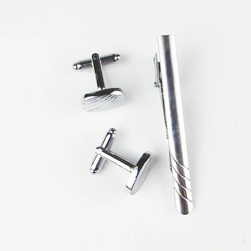 Men's Tie Clip Custom Cufflinks Man Shirt Pin Accessories Collar Qme color 4 One Size