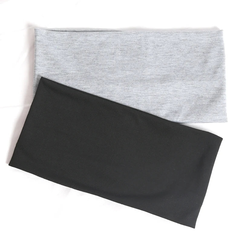 Wide Headband Sports Cycling Wash Face Hairbands Soft Yoga Knitted Qme