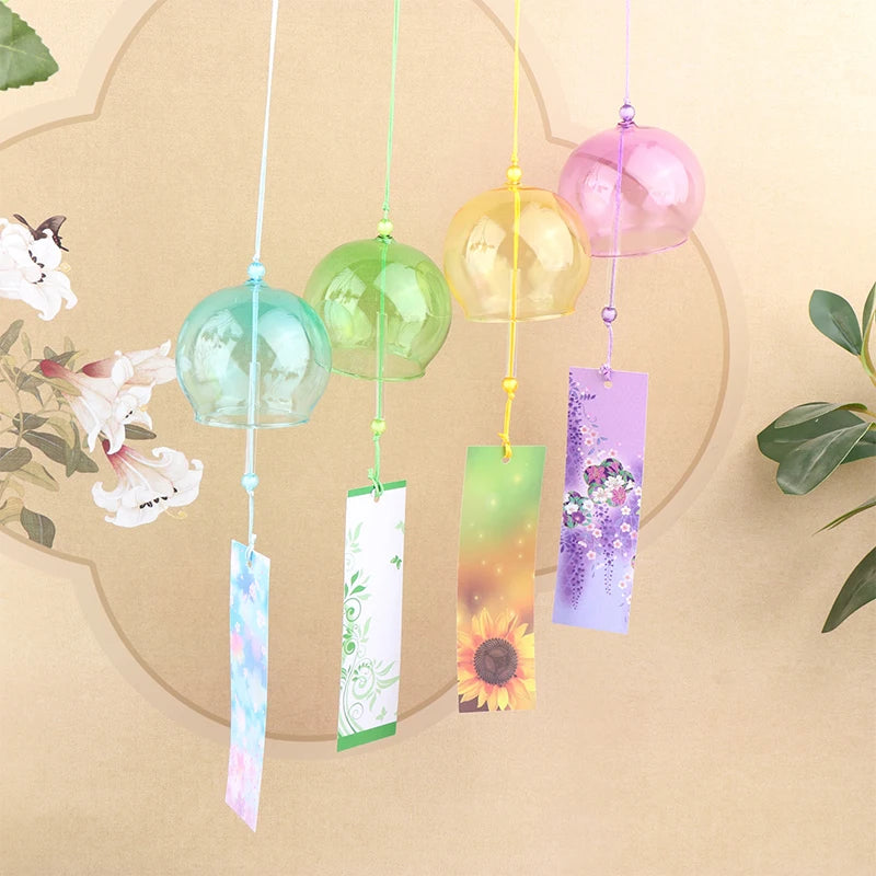 Wind Bells Handmade Glass Chime Birthday Christmas Home Decors Chimes Qme