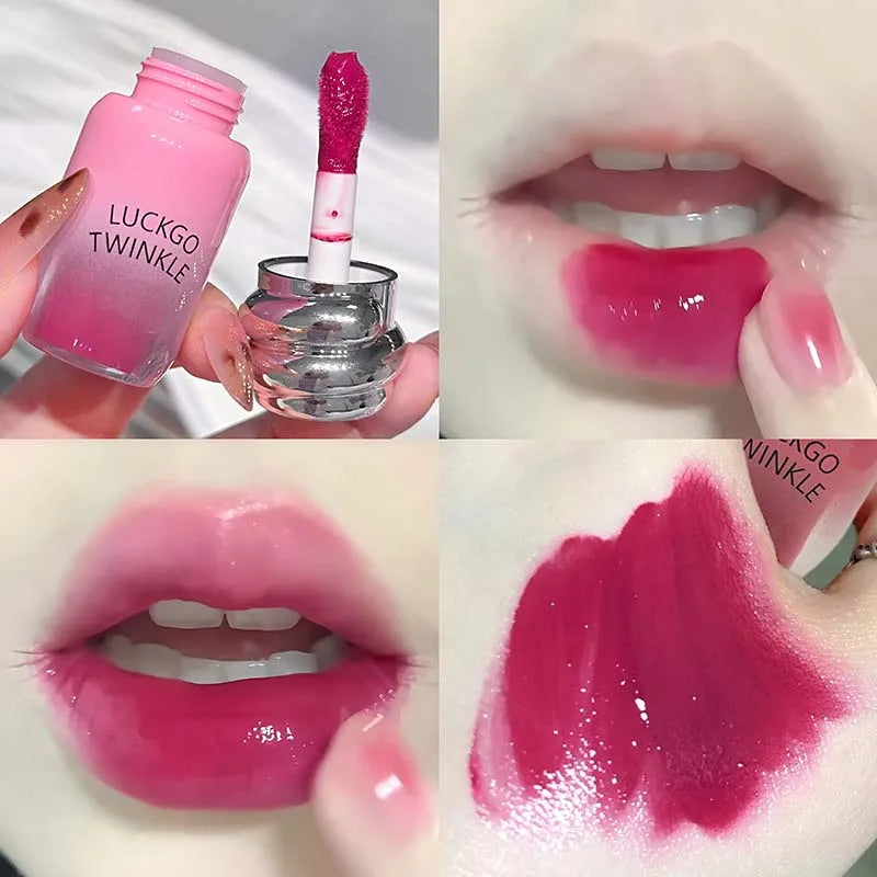 6-color Mirror Water Light Lip Glaze 6 Colors Highly Pigmented Stain Qme L13-04