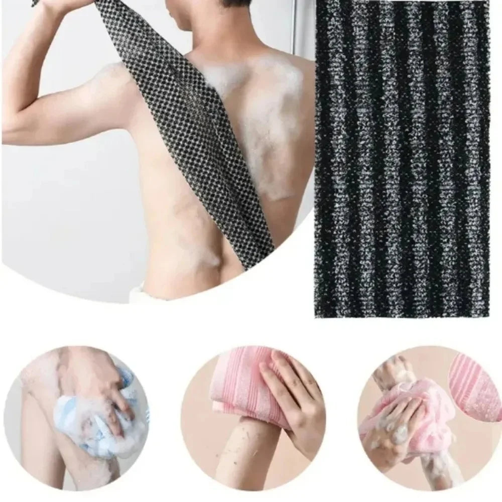 Antibacterial Exfoliating Bath Towel Rich Foam Shower Cloth Deep Cleansing Body Towel For Back Exfoliation Smooth Skin Daily Spa Qme