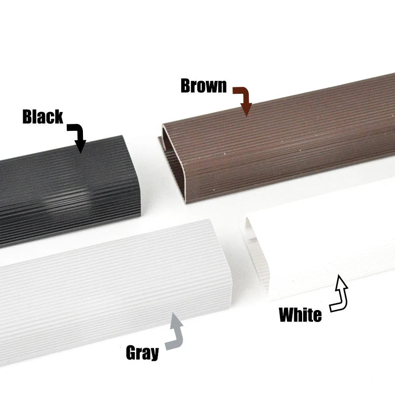 White Cable Protecter No Drilling Under Desk Management Tray Channel Qme