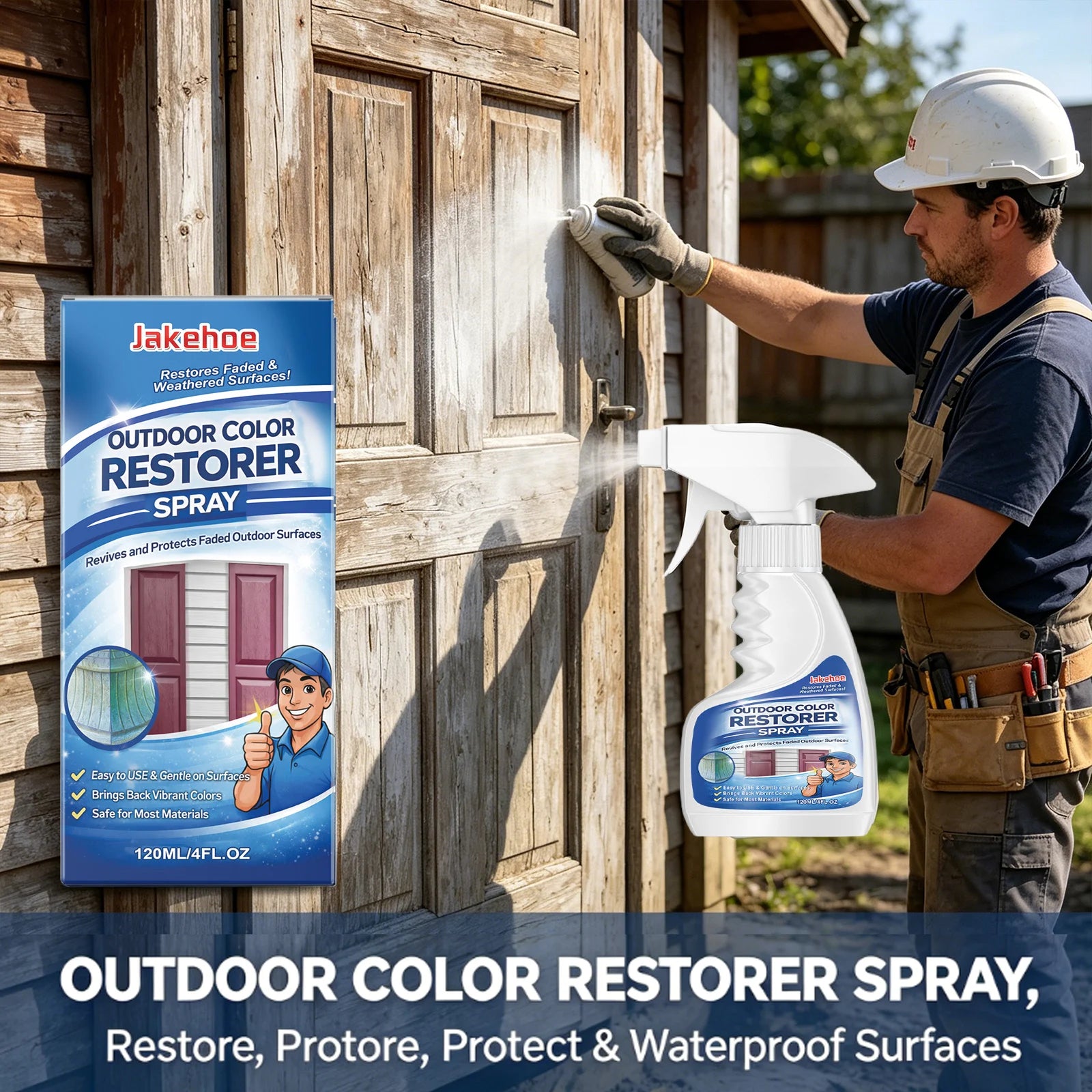 Outdoor Color Restorer Spray Maintain Colorful Furniture Appearance Prevent Fading Multi-surface Protection Color Renewal Spray Qme