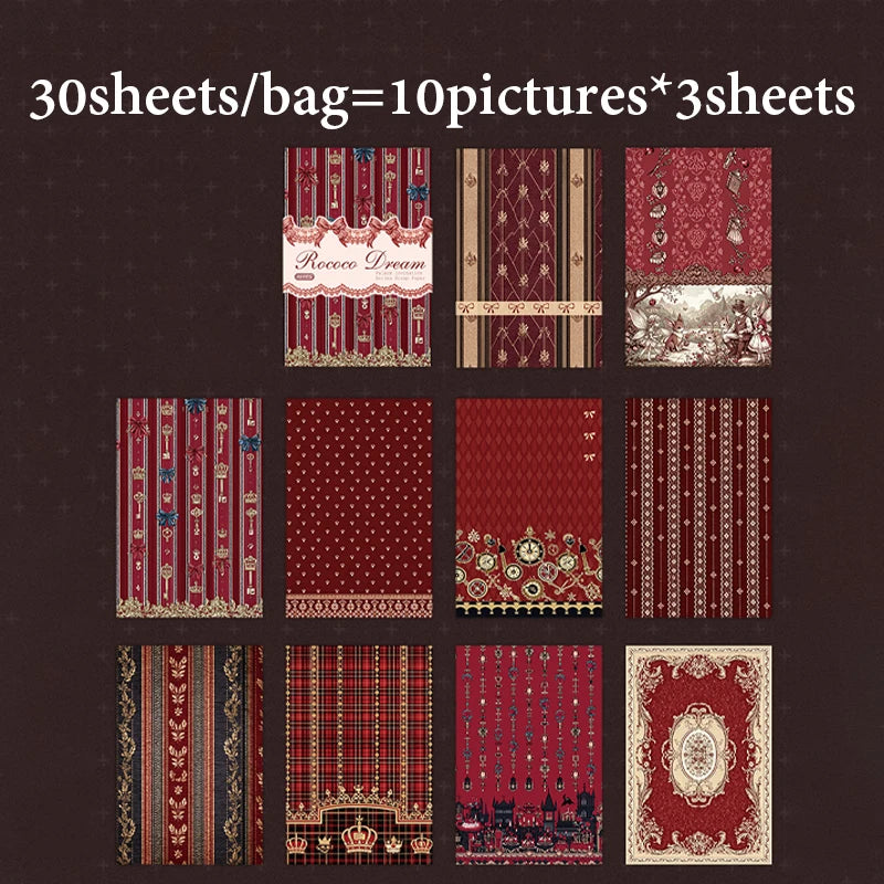 Soft Pastoral Textured Scrapbook Paper, Plaid & Floral Prints for Journal Background Collage Perfect Gift Choice Qme F