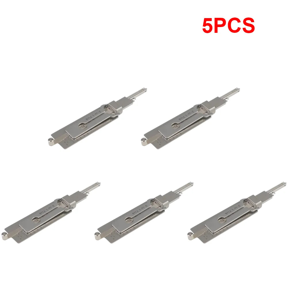 5-1PCS 2-in-1 Stainless Steel Key Decoder Available Hook Tool Pickup Hand Precision Tools O-ring Pickup Maintenance Repair Kits Qme 5PCS