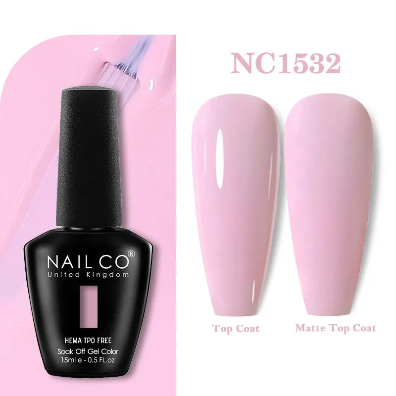 NAILCO Coat Base Gel Nail Polish Nails Art Semi Permanent Lacquer Qme