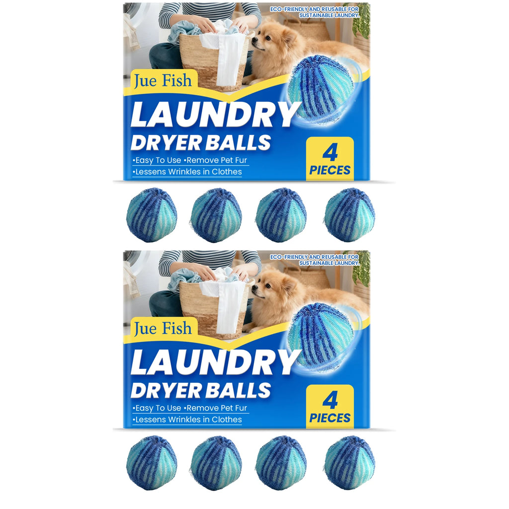 Laundry Pet Hair Removal Ball Effectively Remove Pet Hair Clean Clothes Gentle Reusable Household Portable Fabrics Cleaning Ball Qme 8pcs Boxed