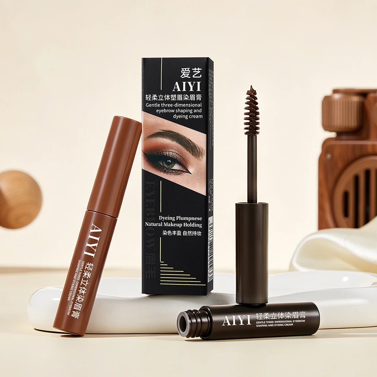 All Day Wear Eyebrow Dye Cream AIYI Waterproof Natural 3D Brow Qme
