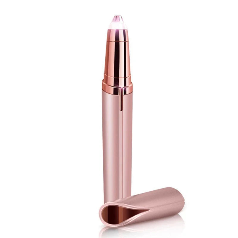 Flawless Eyebrow Female Hair Remover Electric Shaver Can Instantly Qme Rose gold
