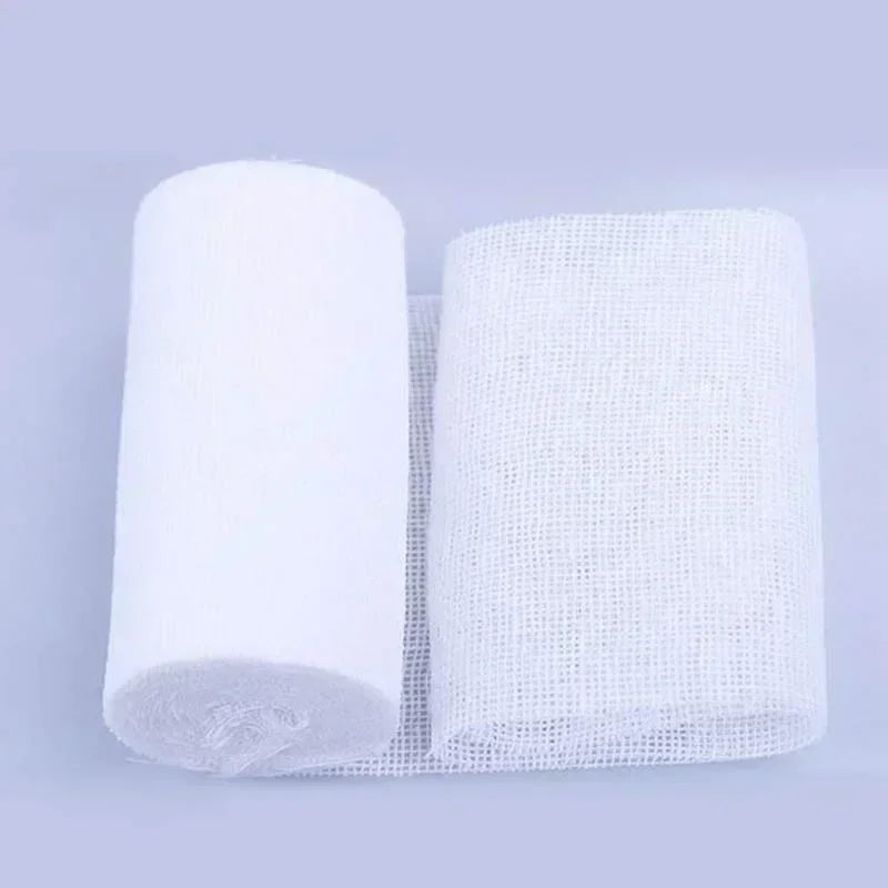 5 Rolls PBT Elastic Bandages Outdoor Emergency First Aid Bandages Breathable Mesh Bandages for Fractures Outdoor First Aid Tools Qme