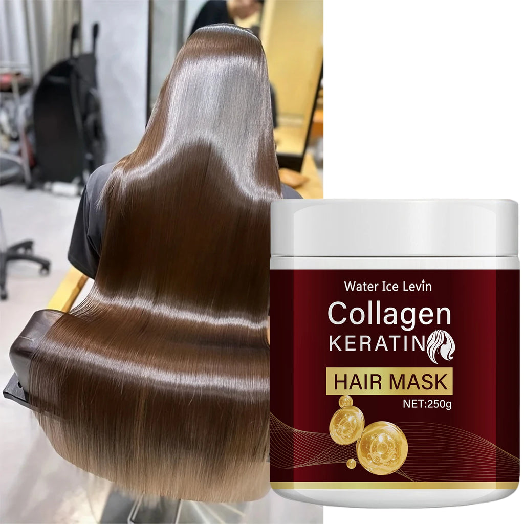 Collagen Keratin Hair Mask, Deeply Nourishes Dry and Damaged Hair, Enhances Elasticity—Rich in Moroccan Argan Oil, Deeply Moisturizes and Softens Qme