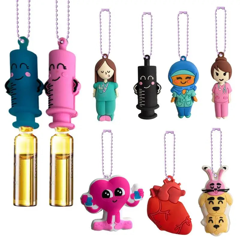 1Pc Ampoule Bottle Opener Keychain Syringe-Shaped Cutter Nurse Doctor Ampoule Bottle Opener Aid Medication Vial Breaker Tool. Qme
