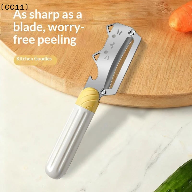 Fruit Potato Peeler 2-in-1 Bottle Opener Fast Peeling Tool Vegetable Qme Default Title