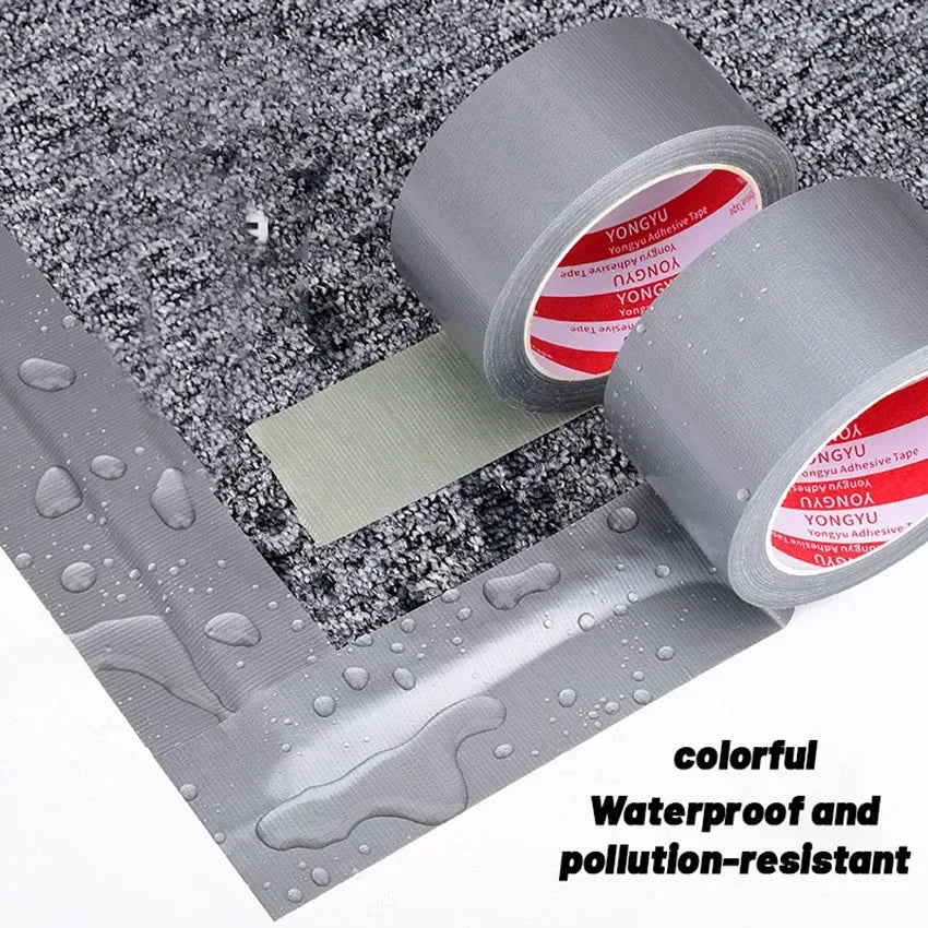 10m Silver - Gray Thick Industrial Tape: Waterproof/Windproof, Single - Sided, Wear - Resistant for Repair & Bundle Tasks Qme