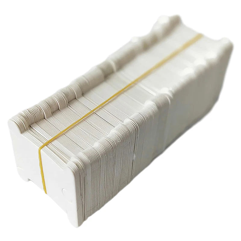 200pcs Hard Cardboard Floss Bobbins Thread Bobbin Needlework Tool Spool Holder for Cross Stitch Embroidery Cotton Thread DIY Qme