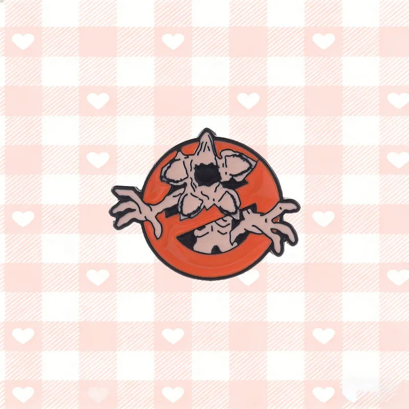 Exquisite Cartoon Demon Enamel Pins Classic Horror Monster For Backpack Hat Clothing Decor Halloween Festival Gift Accessories Qme