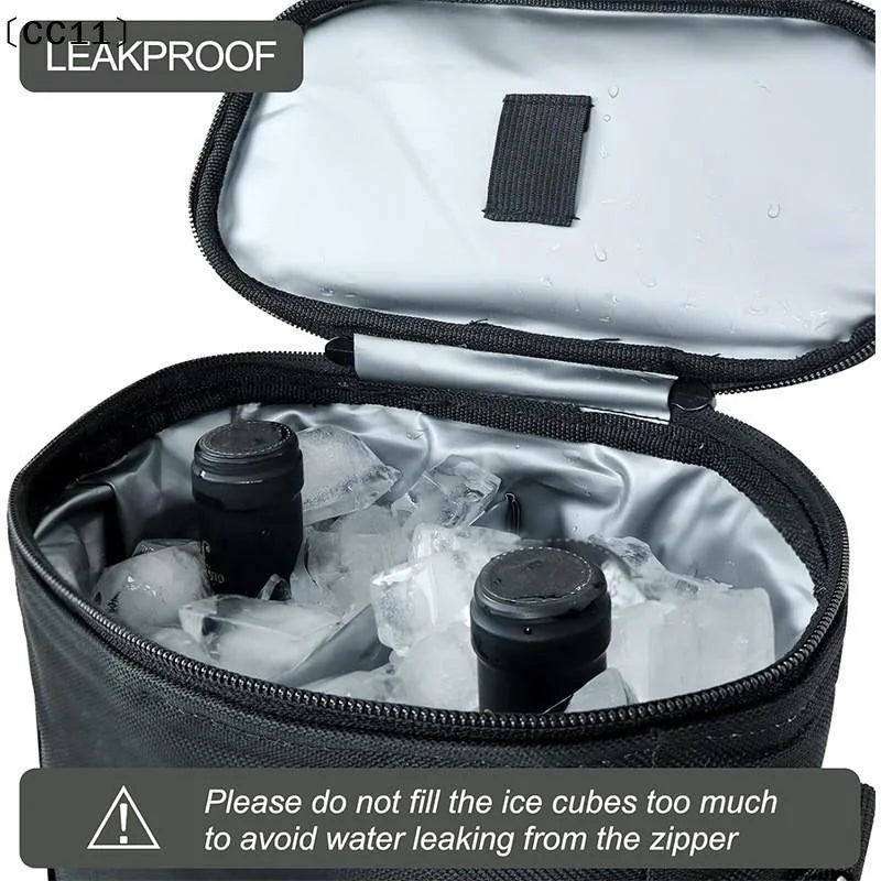 Wine Bottle Bag Soft Cooler Insulated Thermal Outdoor Travel Carrier Qme