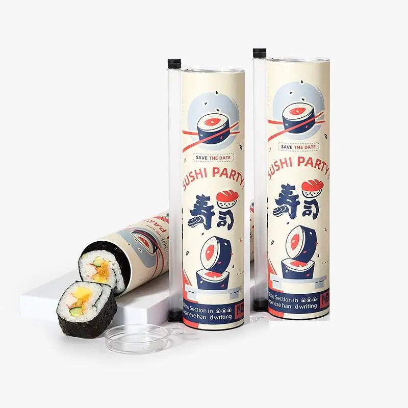 Cone Push Up Paper Bucket Packaging Box Bento Accessoriesround Sushi Qme