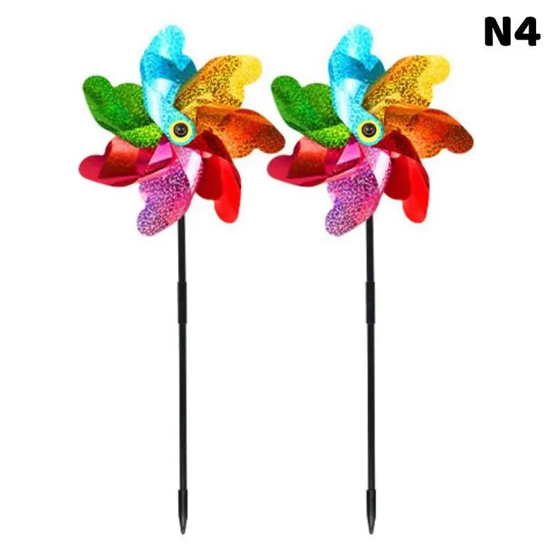 Creative Outdoor Garden Lawn Yard Decoration Bird Repellent Windmill Qme 4