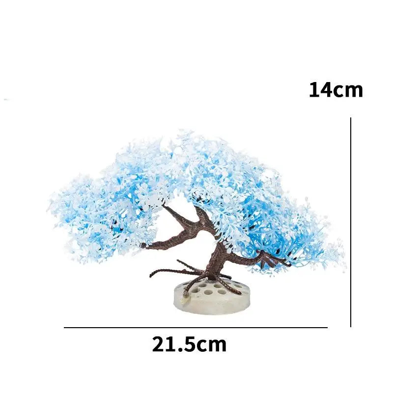 Fish Tank Decoration Simulated Tree Aquarium Plastic Plant Artificial Qme A1