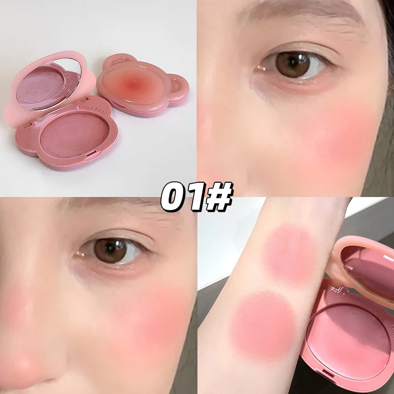 Light Blush Cream Gege Bear Moisturizing Matte Vitality Whitening Qme GX2067-1