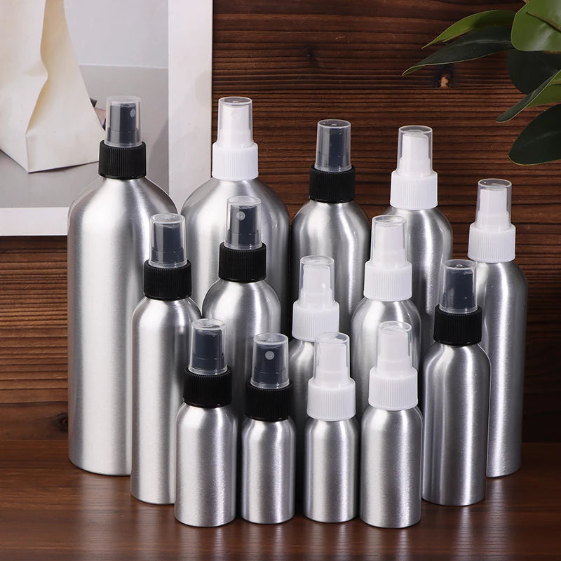 30 50 100 120 150 250 Empty Aluminum Spray Bottles Travel-size Qme