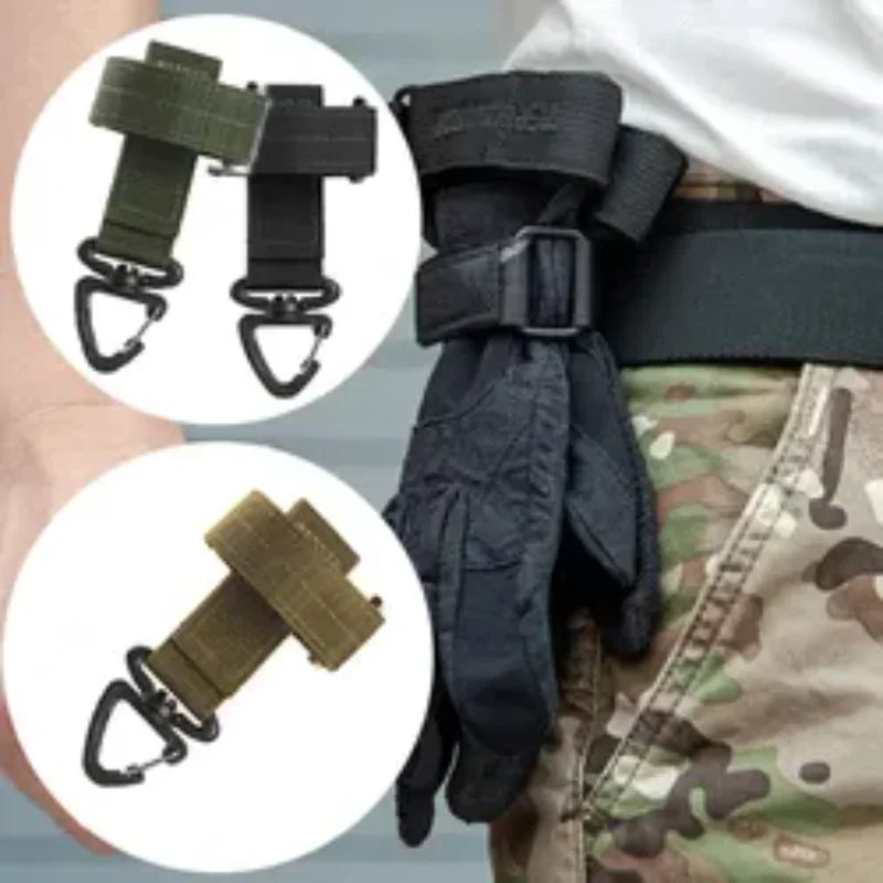 Outdoor Camping Tactical Climbing Rope Hanging Buck Safety Clip Multi - purpose Nylon Work Gloves Qme
