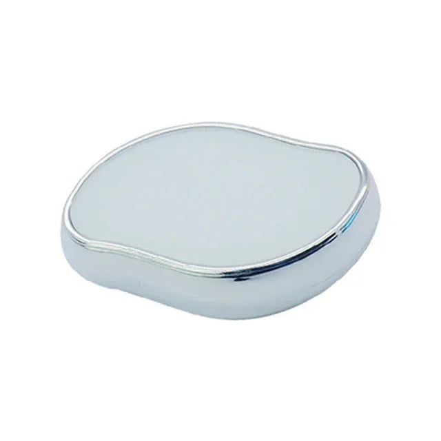 Crystal Hair Removal Eraser Painless Safe Reusable Easy Clean Depilation Tool Physical Glass Hair Removal Body Beauty Eraser Qme Glossy Silver