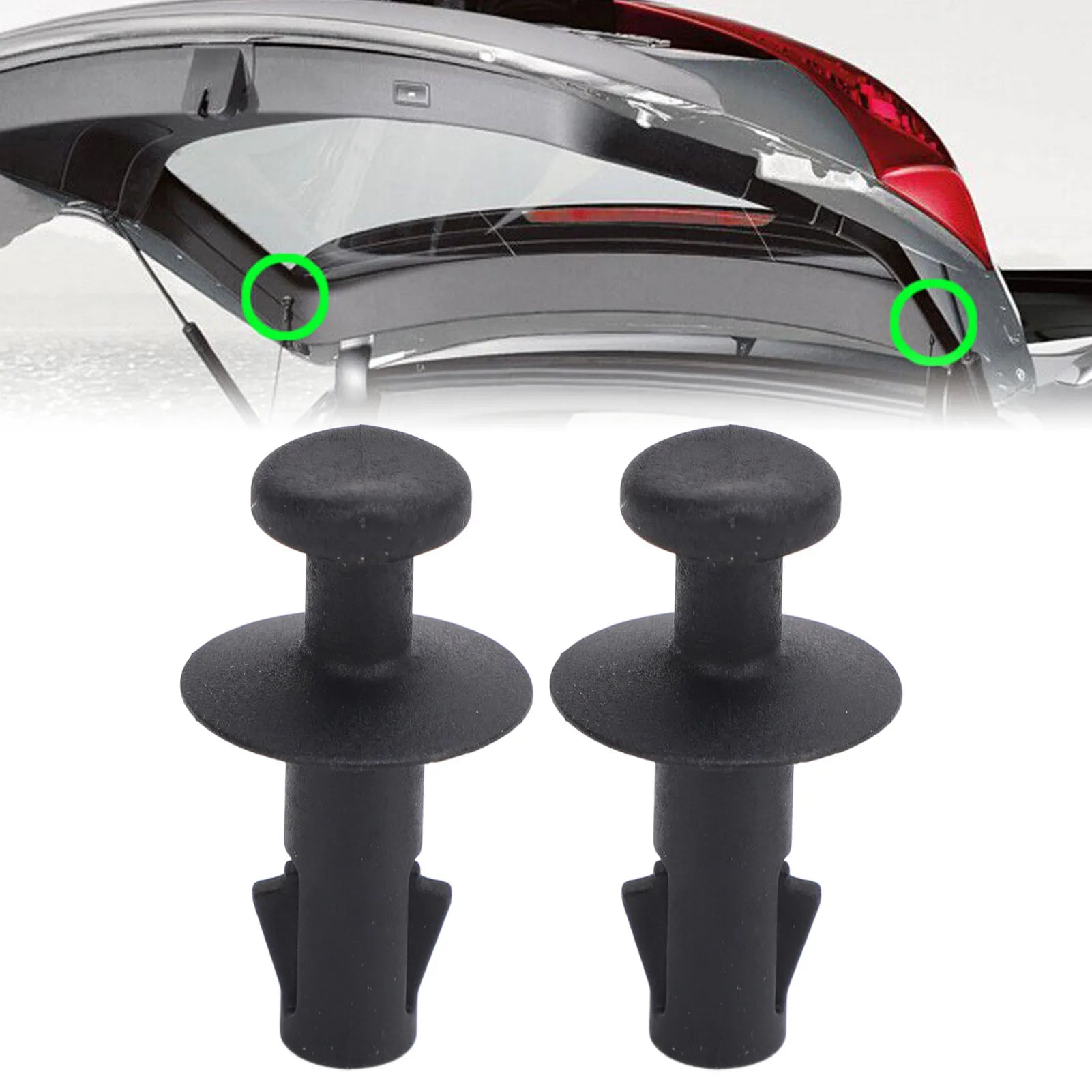 2pcs Automotive Trunk Clip OEM 95129884 Precise Fit Easy to Install Replacement for Opel Mokka X 2013-2019 Qme