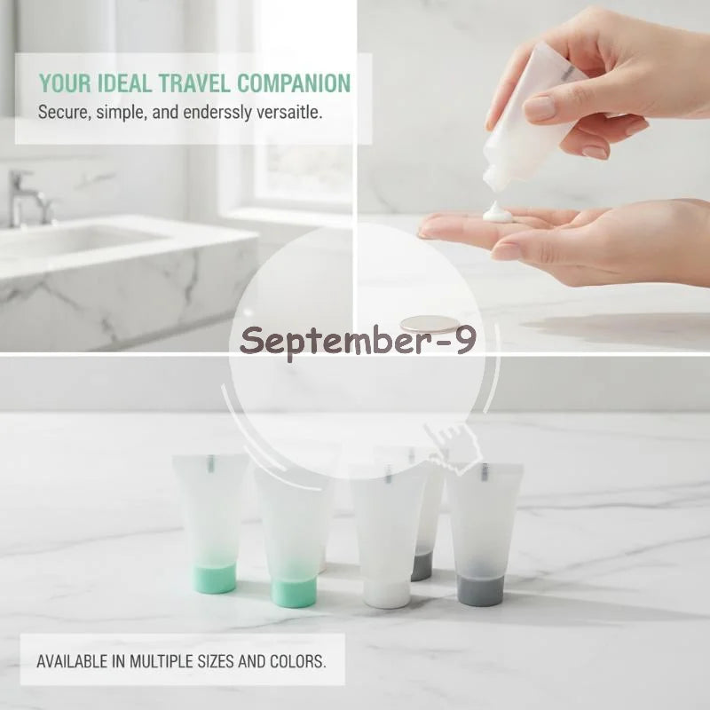 Empty Soft Squeeze Travel Tubes 3 Reusable Portable Toothpaste Qme