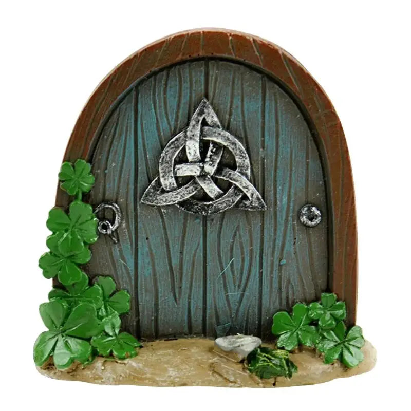 Mini Home Garden Doors Ornaments Elf Fairy Door Miniature House Decor Qme 2