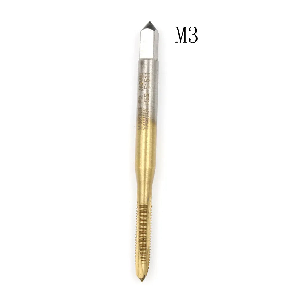 M2/M2.5/M3/M3.5/M4/M5/M6/M8 HSS Metric Straight Flute Thread Screw Tap Plug Tap Qme M3