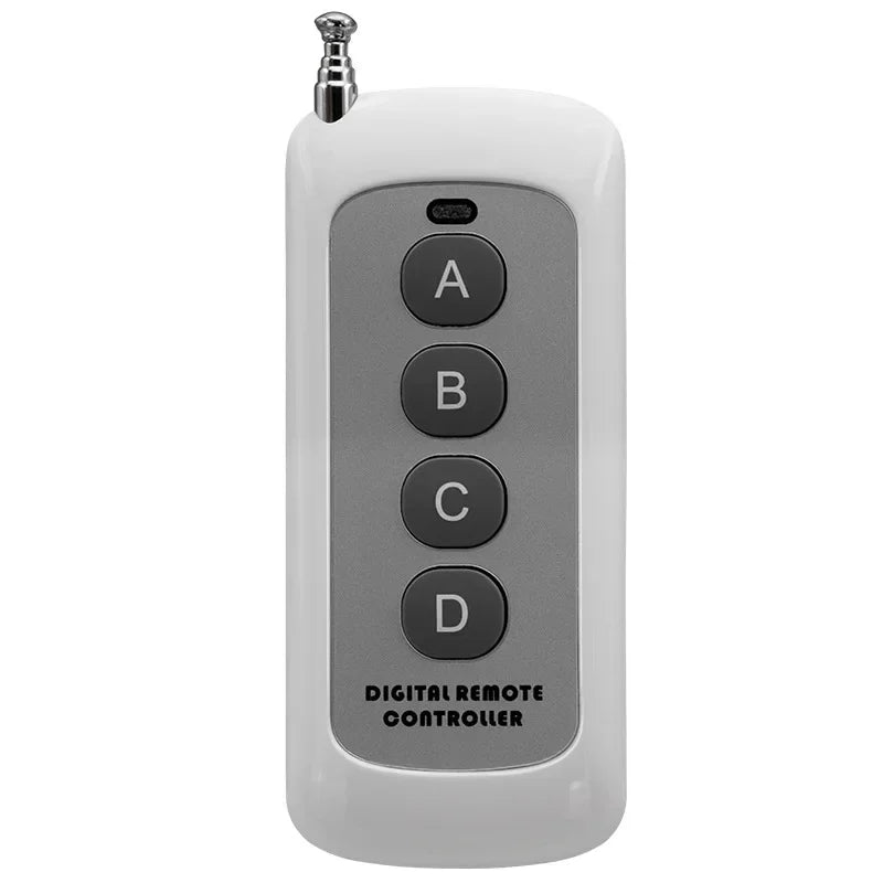 500M Long Range AC 220 V 1CH 1CH Wireless RF Remote Control Light Switch 10A Relay Output Radio Receiver Module+Transmitter Qme Remote control 1