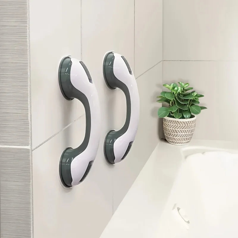 Shower Handle, Safety Assist Grip with Anti-Slip Support for Toilet and Bathroom Use – Vacuum Suction Cup Grab Bar & Accessory Qme