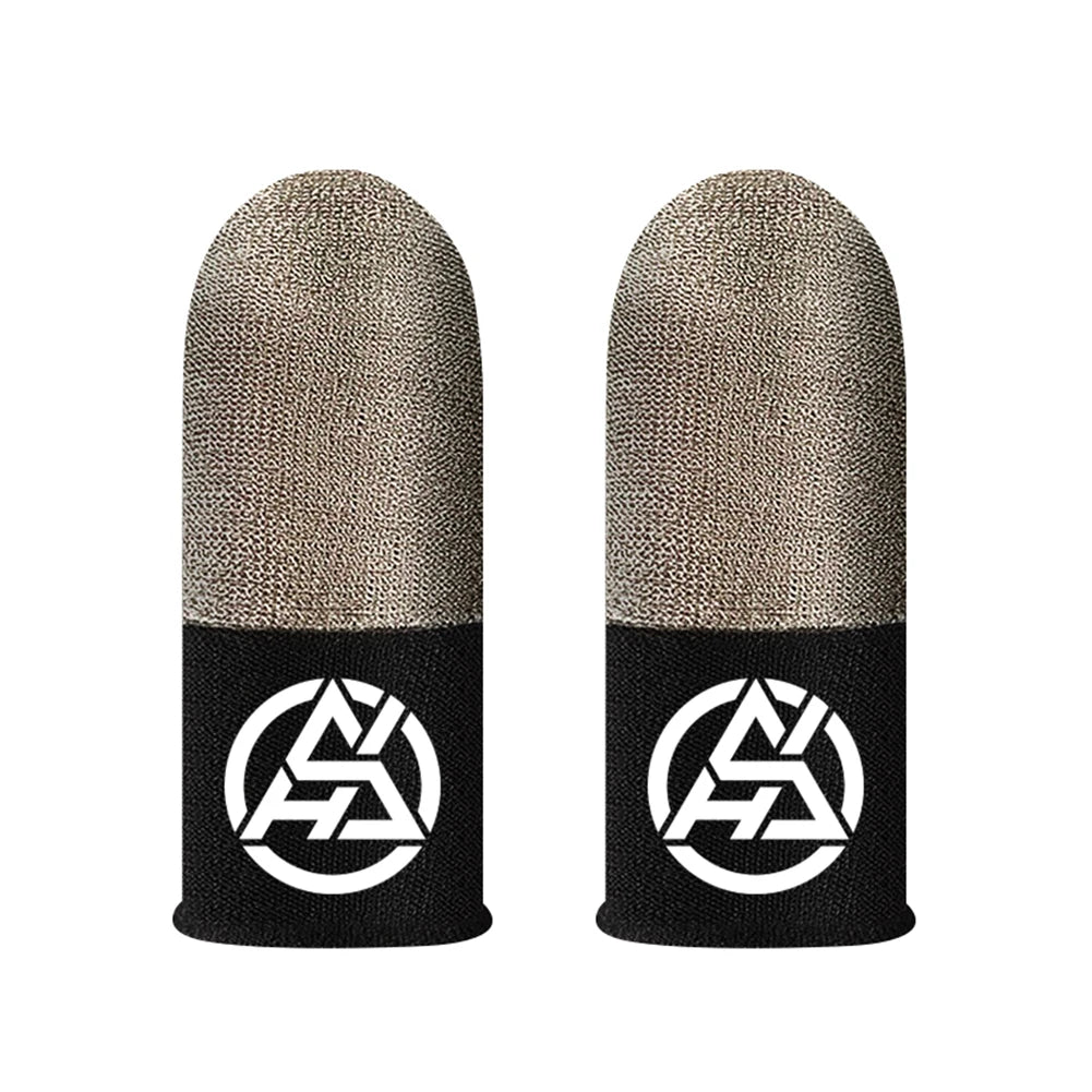 1/2 Pair Luminous Fingertips Sweat-Proof Game Finger Sleeve Finger Cots Cover Sensitive Mobile Touch Glove for PUBG Phone Games Qme 1 Pair
