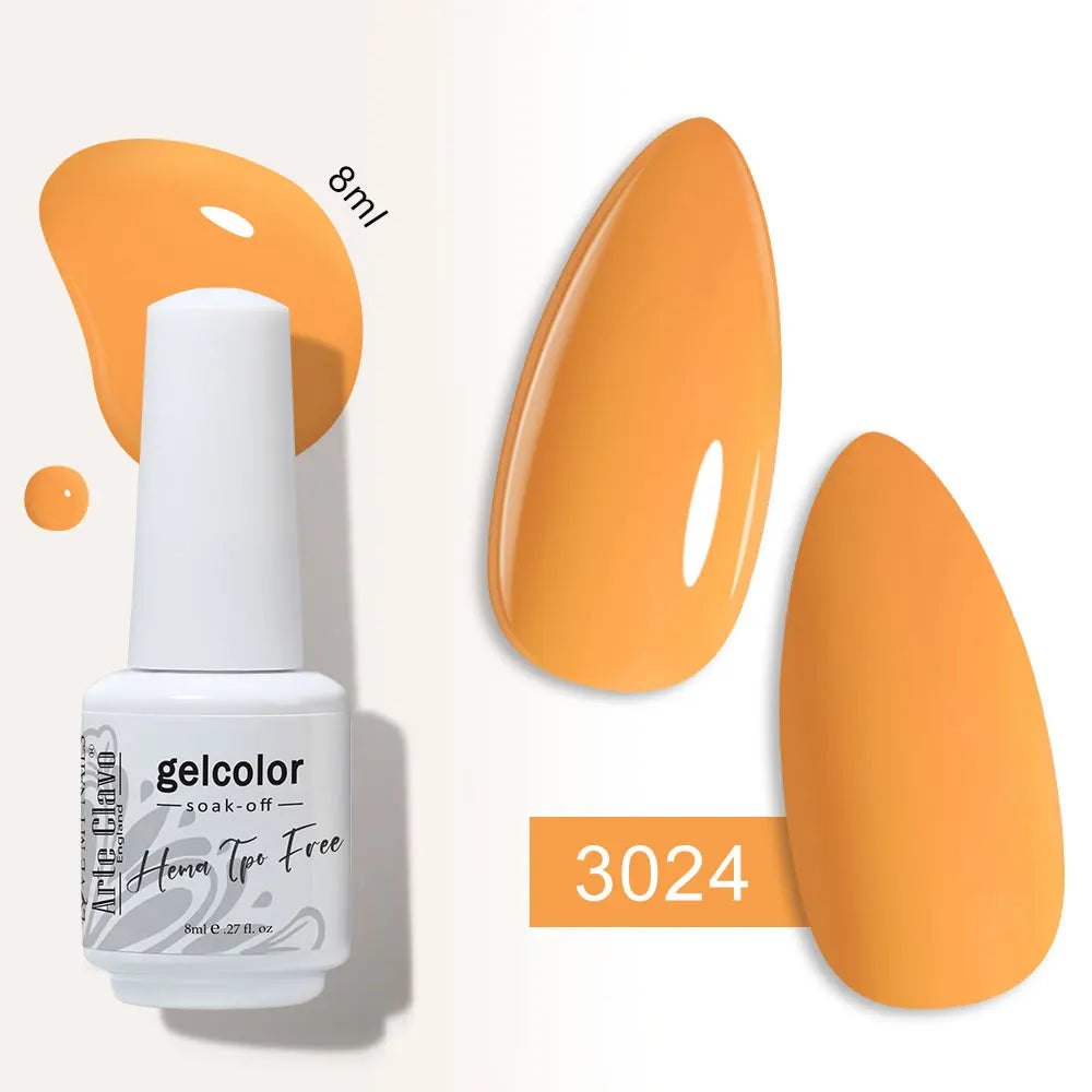 Arte Clavo Semi-permanent Gel Nail Varnish 180 Colors Semipermanent