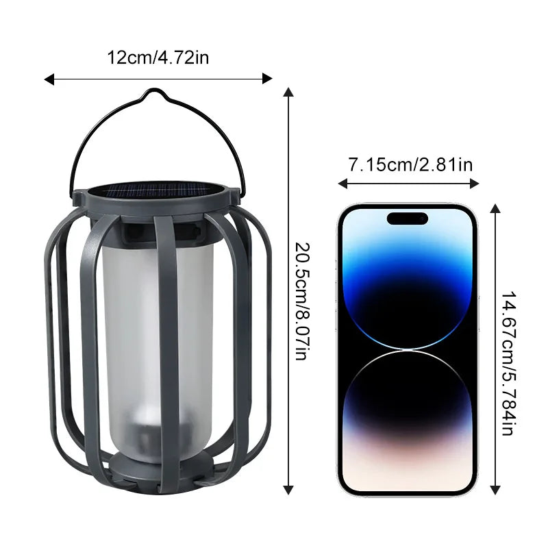 Solar Flame Camping Light Outdoor Decoration Hanging Garden Tripod Qme
