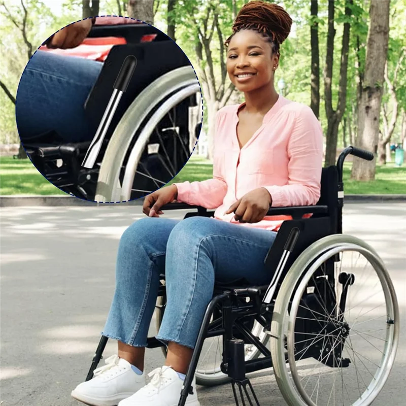 A02F-2Pcs Wheelchair Brake Handle Extensions, Wheelchair Brake Extenders Power Chair For Heavy Reclining Wheelchairs Qme