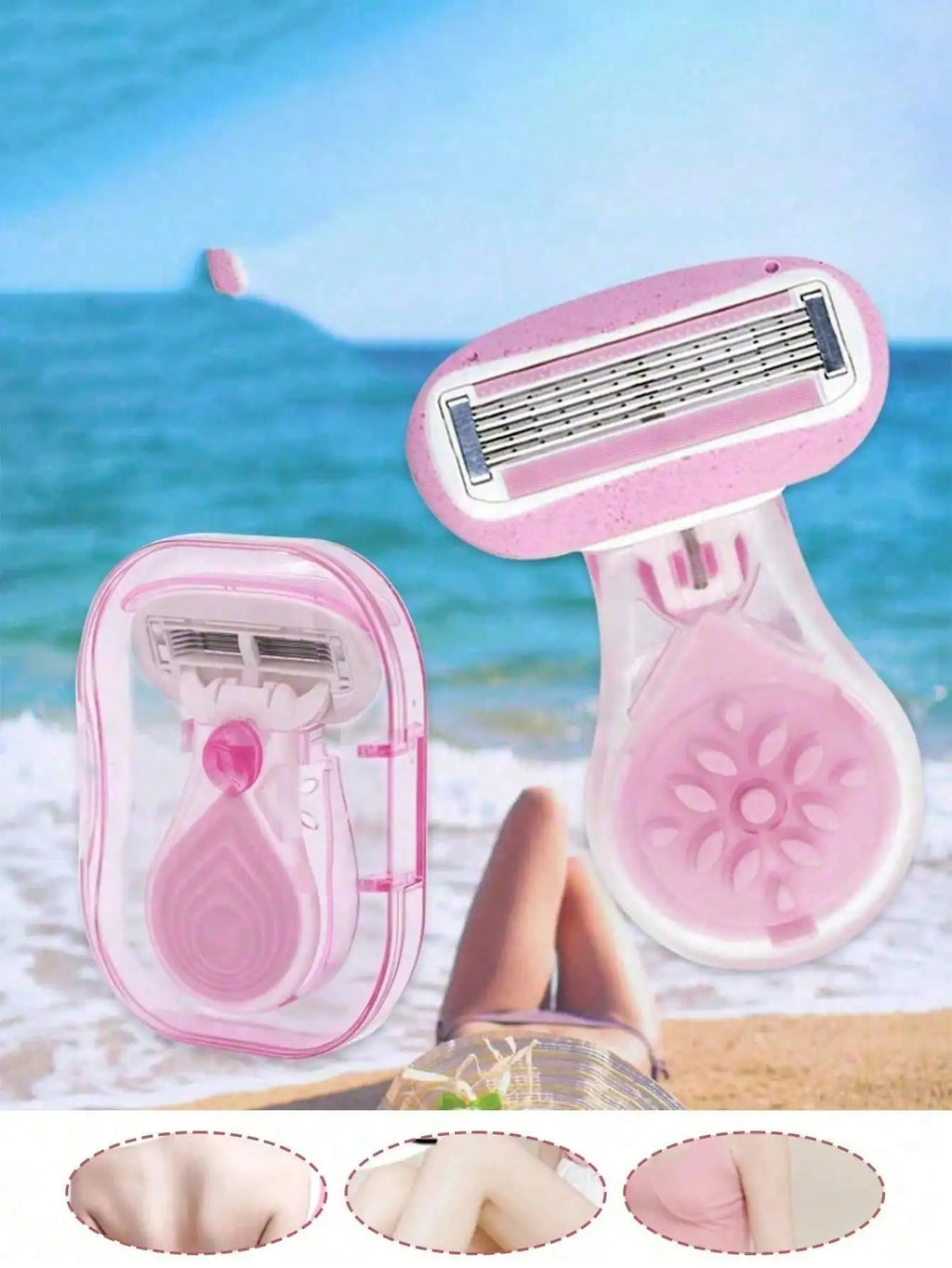 Women's Hair Removal Razor Including Underarm Leg Bikini Area Shaver Qme