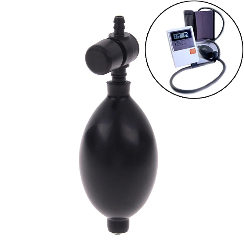 Black Rubber Blood Pressure Sphygmometer Adjustable Pump Bulb Valve Qme