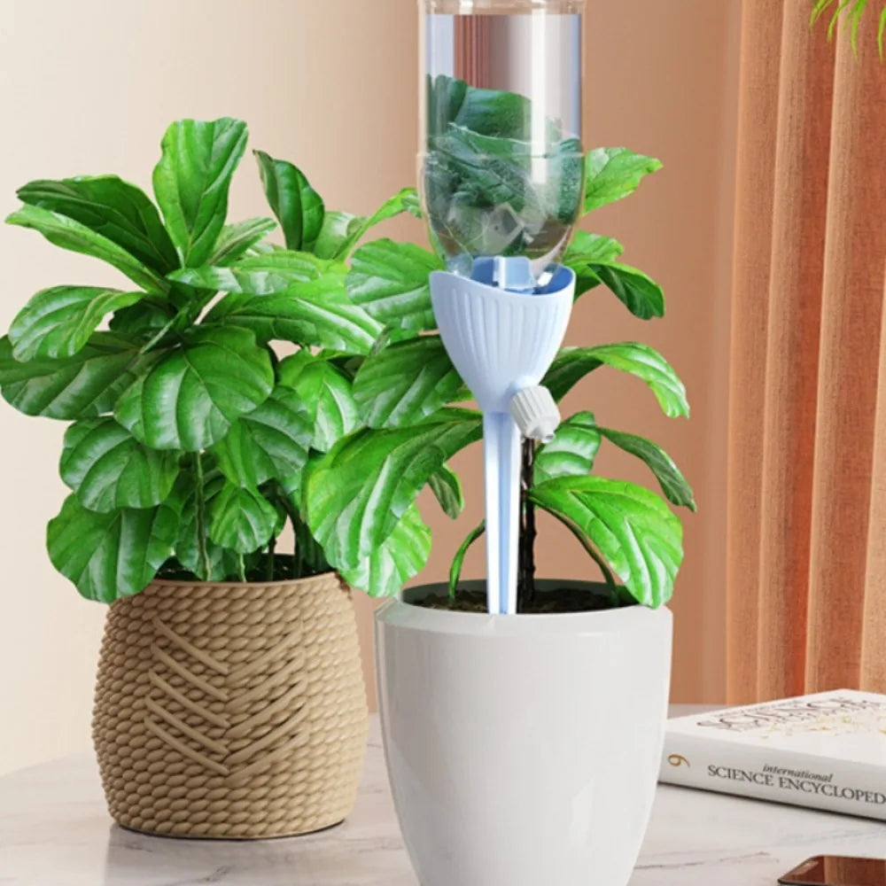 Flower Watering Device with Adjustable Flow Rate Automatic Watering of Plants Dripping Device for Timed Seepage of Green Plants Qme