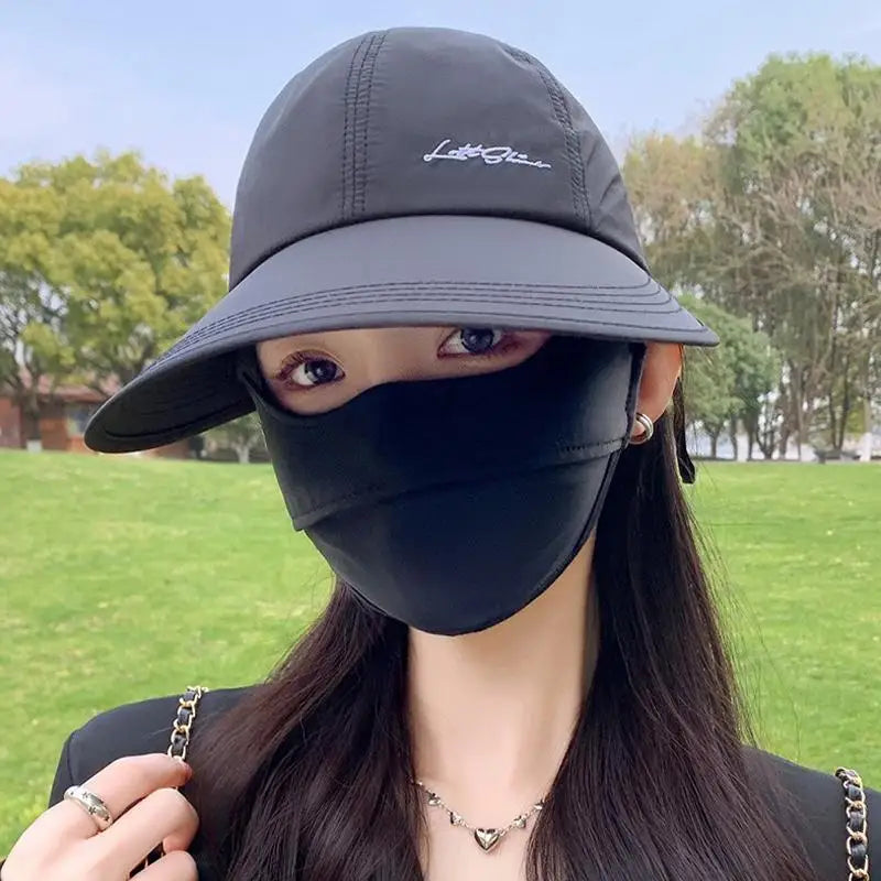 2026 Oversized Brim Sunscreen Hat Women Men Outdoor Baseball Cap Qme