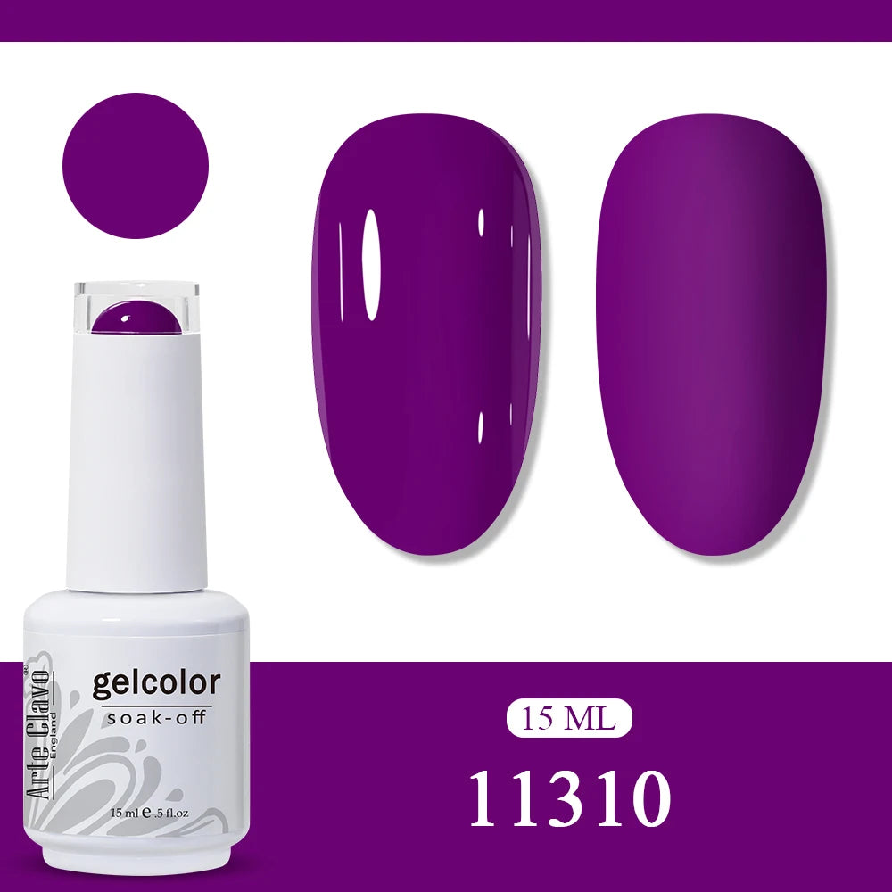 Arte Clavo Amber Gel Nail Polish Translucent Vintage Jelly Semi