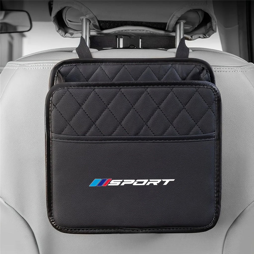 Car Seat Back Storage Bag Hanging Bag, Back Seat Car Storage Bag, Car Interior Storage Bag Qme Black