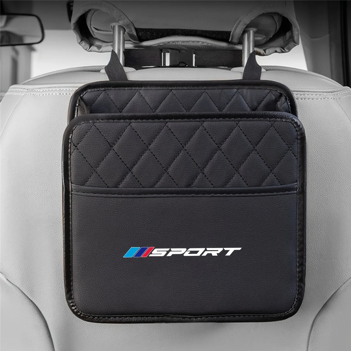 Car Seat Back Storage Bag Hanging Bag, Back Seat Car Storage Bag, Car Interior Storage Bag Qme Black