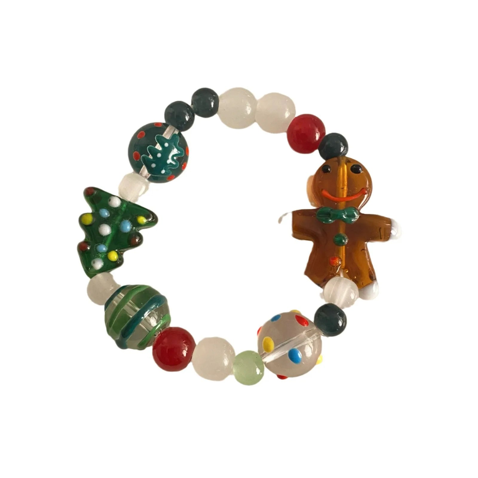 Niche Design Gingerbread Man Cartoon Bracelet - Christmas Minimalist Versatile for Christmas Gift Qme