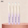 Precision Eyebrow Tweezers Stainless Steel Hair Removal Splinter Qme A4