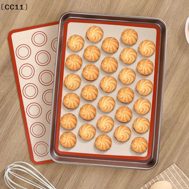 42x29 Silicone Baking Mat Oven 30 Circles Non Stick Heat Resistant Qme